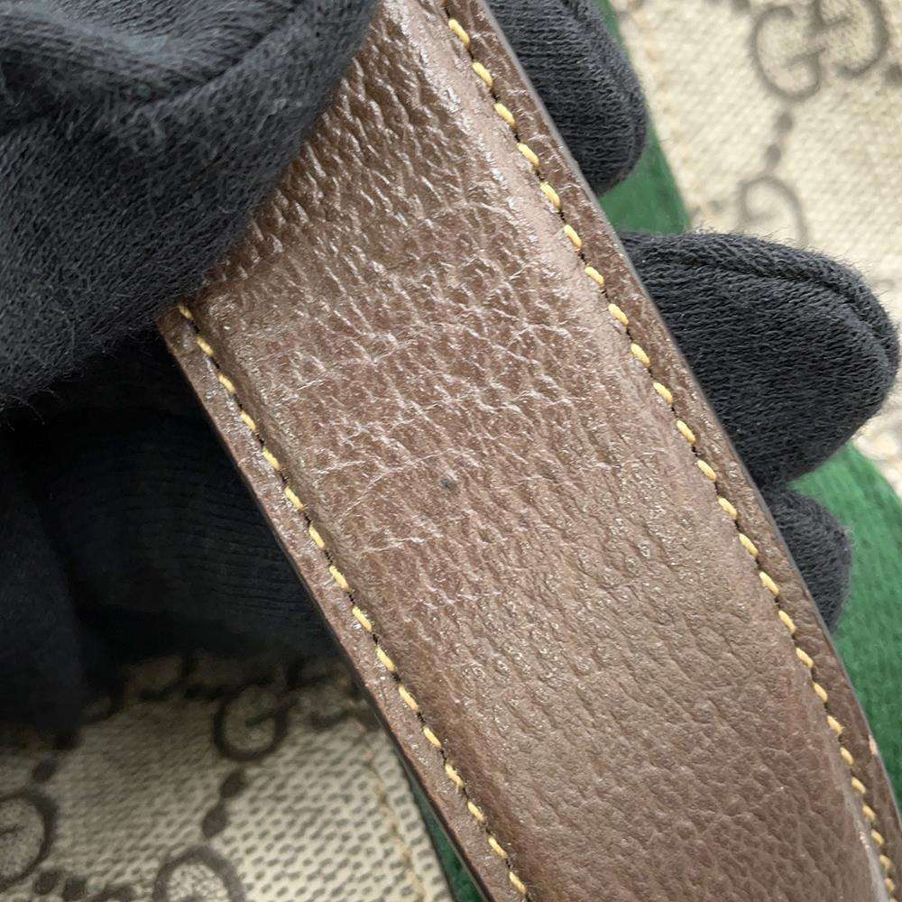 GUCCI Jackie1961 GG Supreme 2WAYTravel Bag Beige/Brown771343 PVC Leather