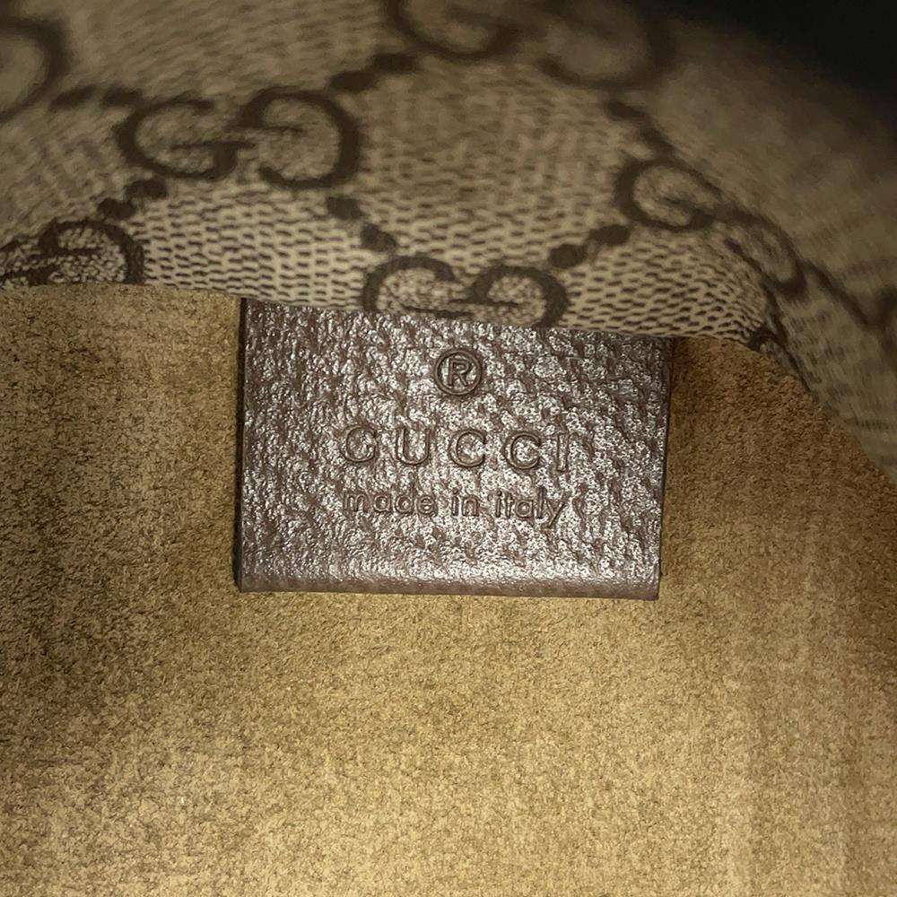GUCCI Jackie1961 GG Supreme 2WAYTravel Bag Beige/Brown771343 PVC Leather