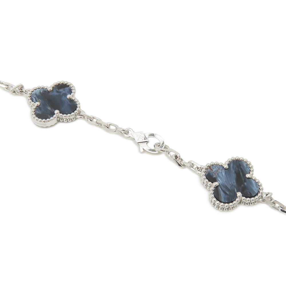 Van Cleef & Arpels Vintage Alhambra long necklace 20 motifsVCARP7S500 18K White Gold