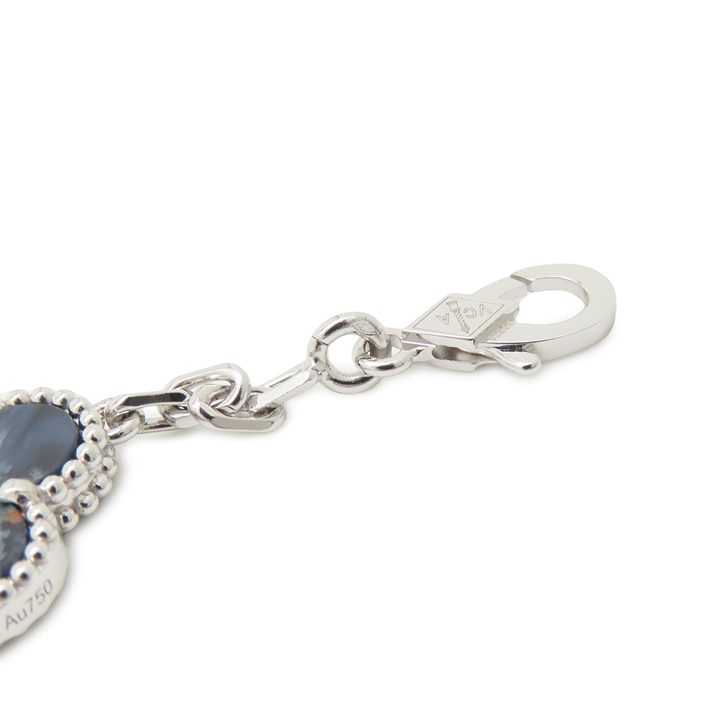 Van Cleef & Arpels Vintage Alhambra long necklace 20 motifsVCARP7S500 18K White Gold