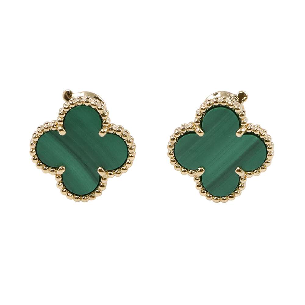 Van Cleef & Arpels Vintage Alhambra Earring Size vintageVCARO3QL00 18K Yellow Gold