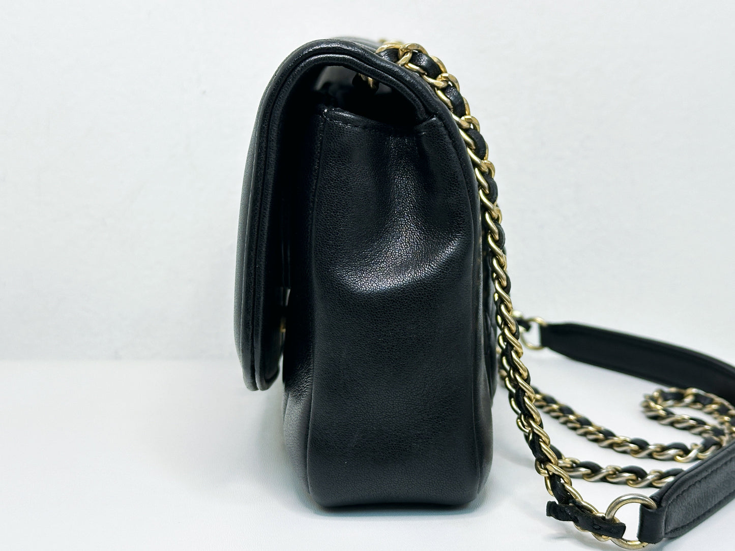 Chanel Small Diana Flap Black Lambskin GHW 2073 holo