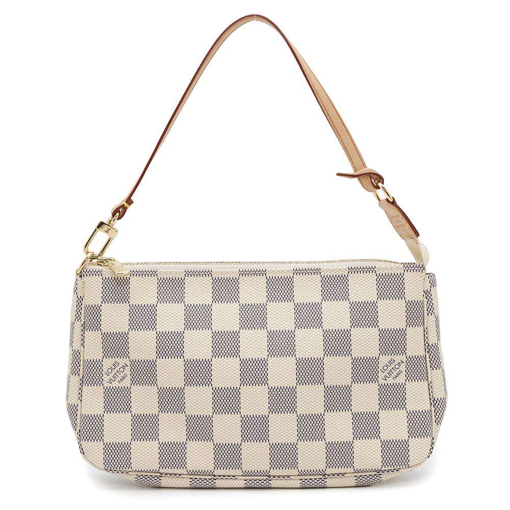 LOUIS VUITTON Pochette Accessoires BeigeN51986 Damier Azur