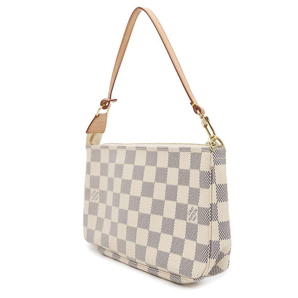LOUIS VUITTON Pochette Accessoires BeigeN51986 Damier Azur
