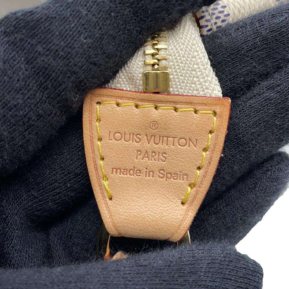 LOUIS VUITTON Pochette Accessoires BeigeN51986 Damier Azur