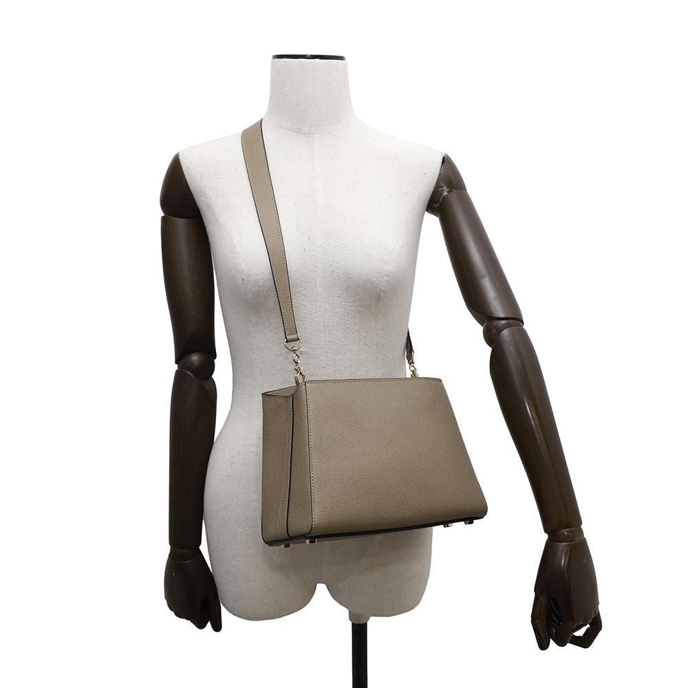 Valextra Valextra Triennale 2WAY Shoulder Bag OysterGrayWBTR0095028LOC99MO Leather Size Small