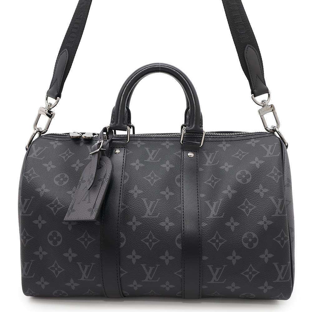 LOUIS VUITTON Keepall Bandouliere NoirM46655 Monogram Eclipse Monogram Eclipse Reverse Size 35