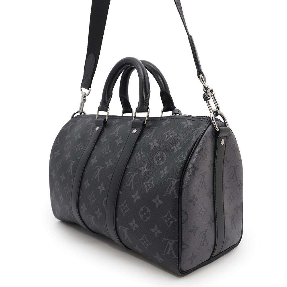 LOUIS VUITTON Keepall Bandouliere NoirM46655 Monogram Eclipse Monogram Eclipse Reverse Size 35