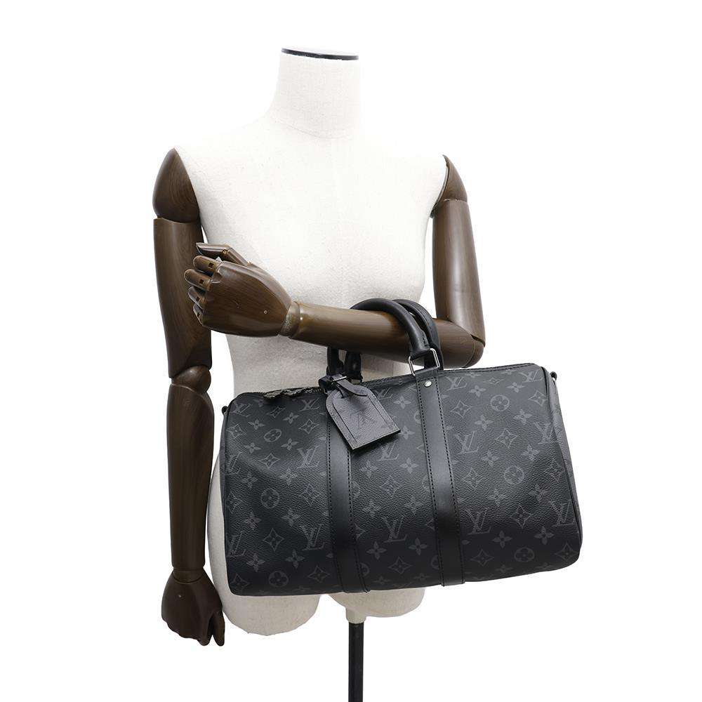 LOUIS VUITTON Keepall Bandouliere NoirM46655 Monogram Eclipse Monogram Eclipse Reverse Size 35