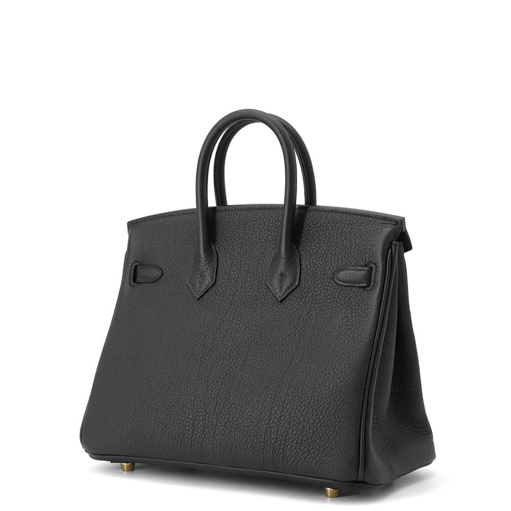 HERMES Birkin Black Togo Leather Size 25