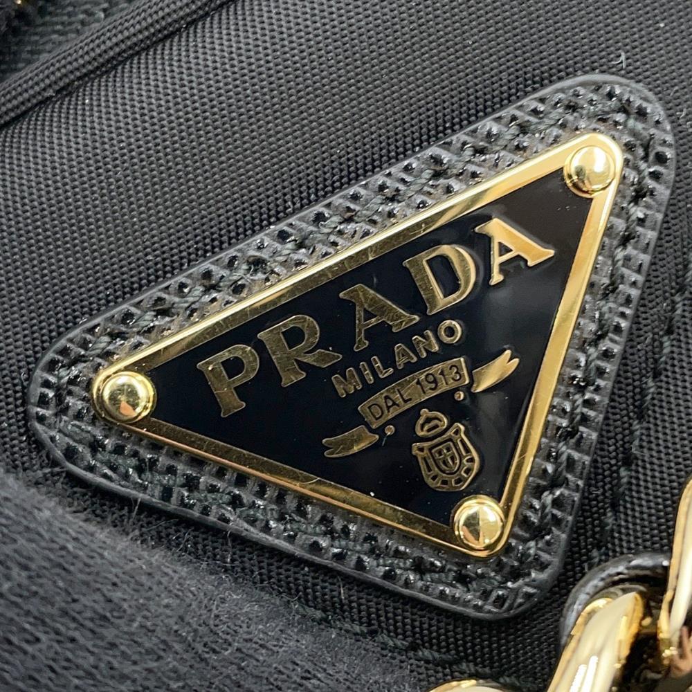 PRADA Re-Edition 1995 Chain Re-Nylon Shoulder Bag Black1BH038 Nylon Leather