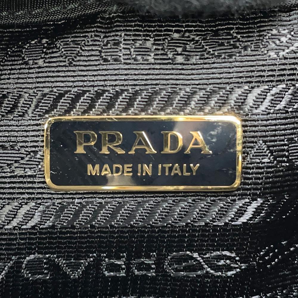 PRADA Re-Edition 1995 Chain Re-Nylon Shoulder Bag Black1BH038 Nylon Leather
