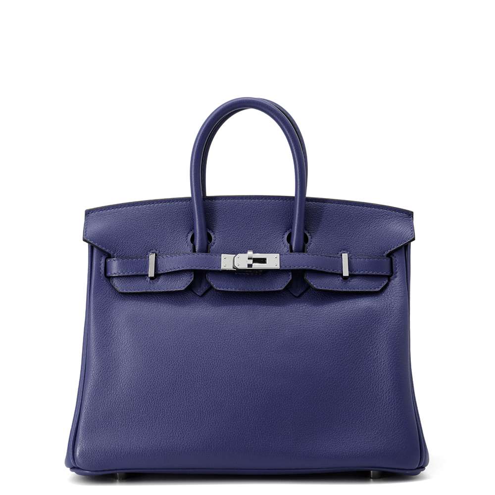HERMES Birkin Verso Blue Encre/Colvert Taurillon Nobillo Size 25