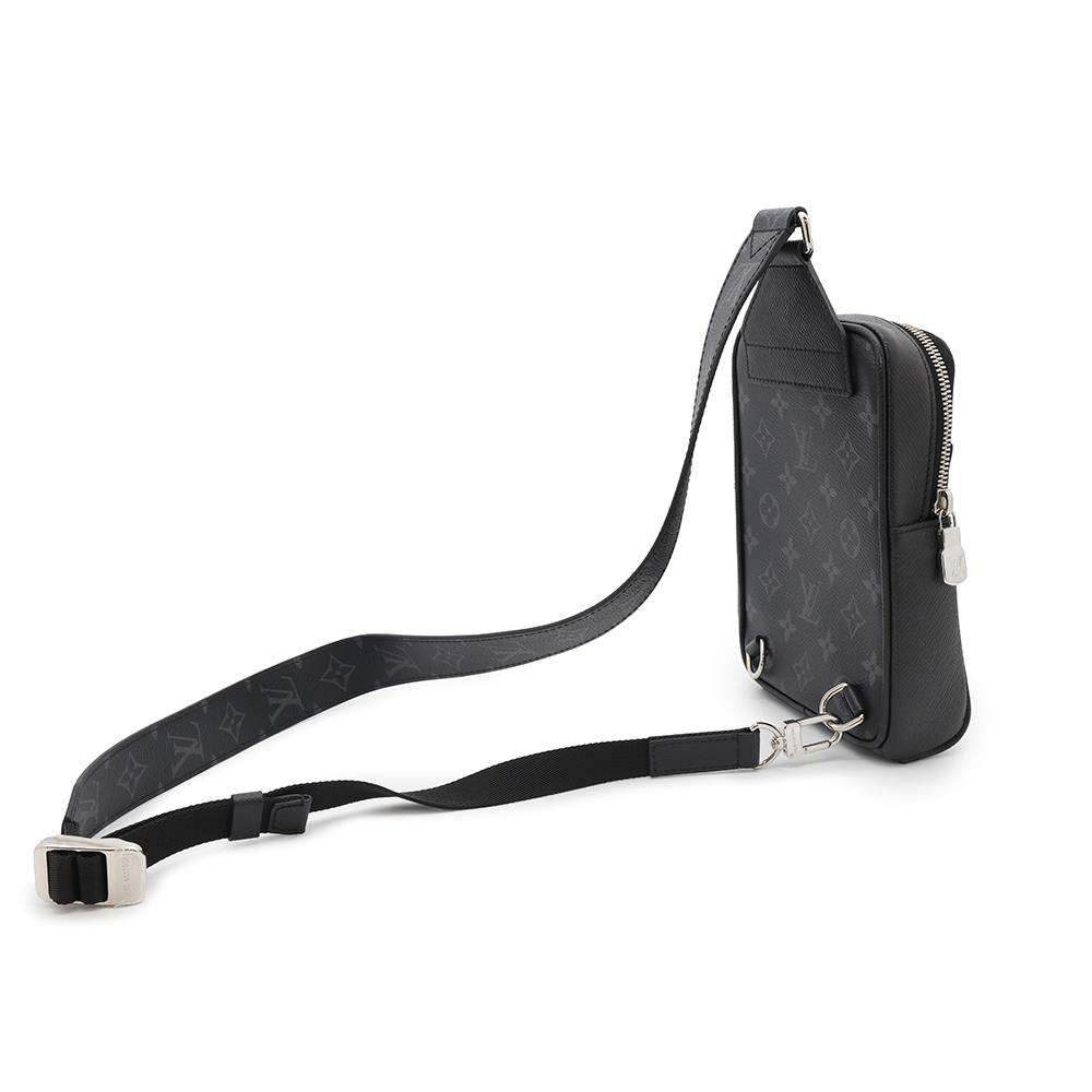 LOUIS VUITTON outdoor sling bag NoirM30741 Monogram Eclipse Taigarama