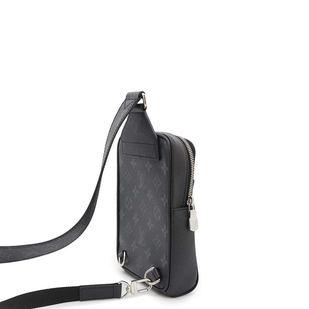 LOUIS VUITTON outdoor sling bag NoirM30741 Monogram Eclipse Taigarama