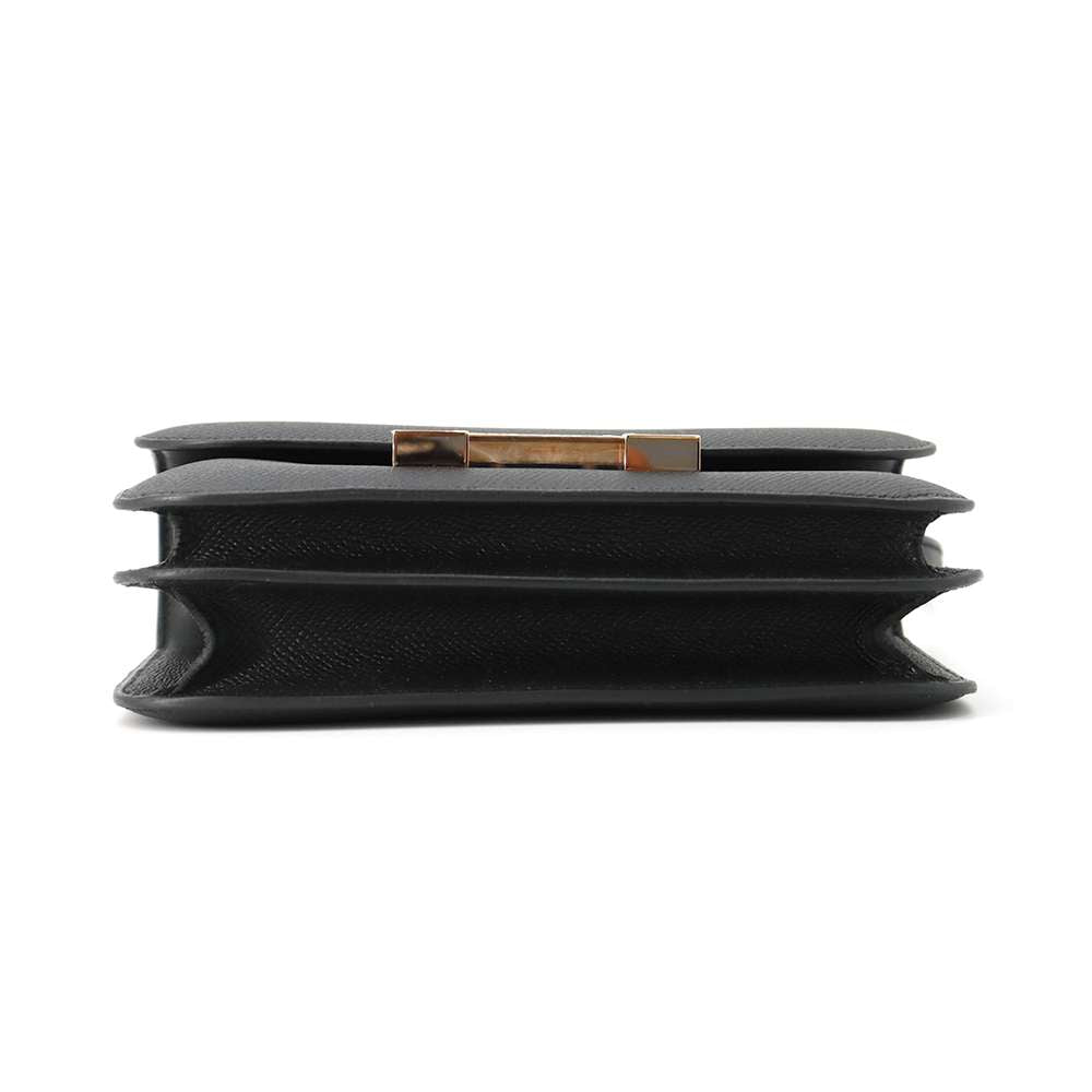 HERMES Constance3 Miroir Black Epsom Size Mini