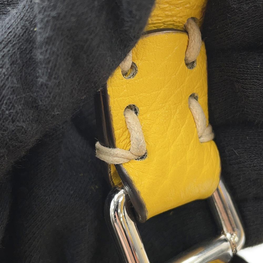 FENDI Peekaboo I See You 2WAY Bag Yellow8BN327 Leather Size Small