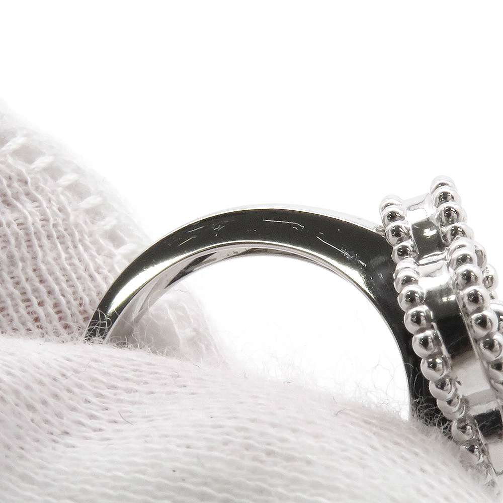 Van Cleef & Arpels Vintage Alhambra Ring Size 47/#7 SilverVCARP9XI47 18K White Gold