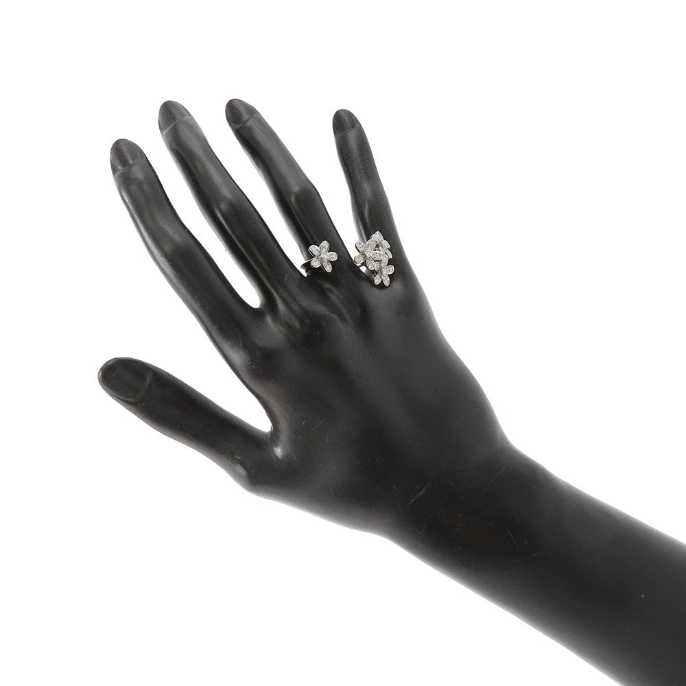 Van Cleef & Arpels Socrates Entre Le Door Ring Size 54/#14VCARB14554/VCARB14500 18K White Gold