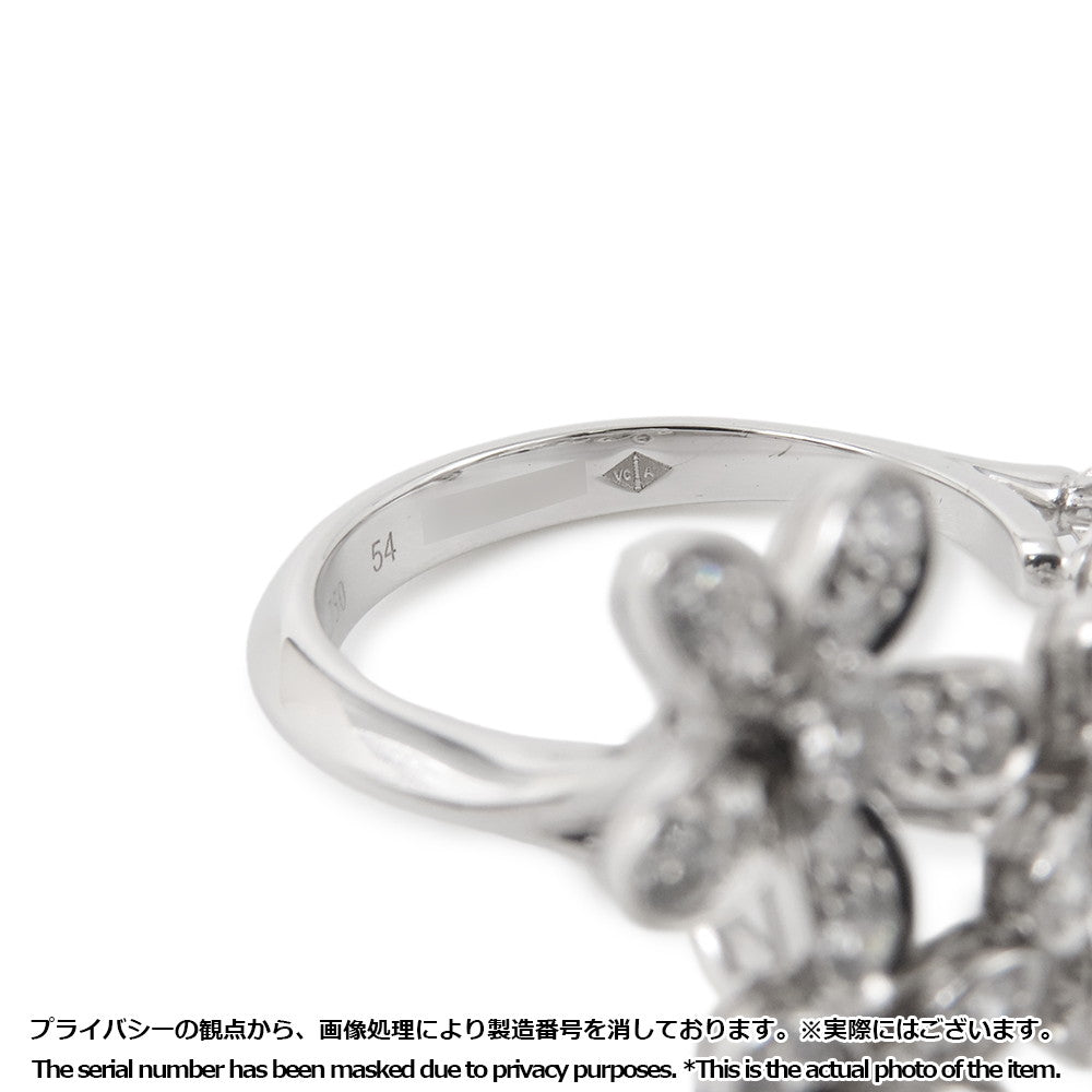 Van Cleef & Arpels Socrates Entre Le Door Ring Size 54/#14VCARB14554/VCARB14500 18K White Gold