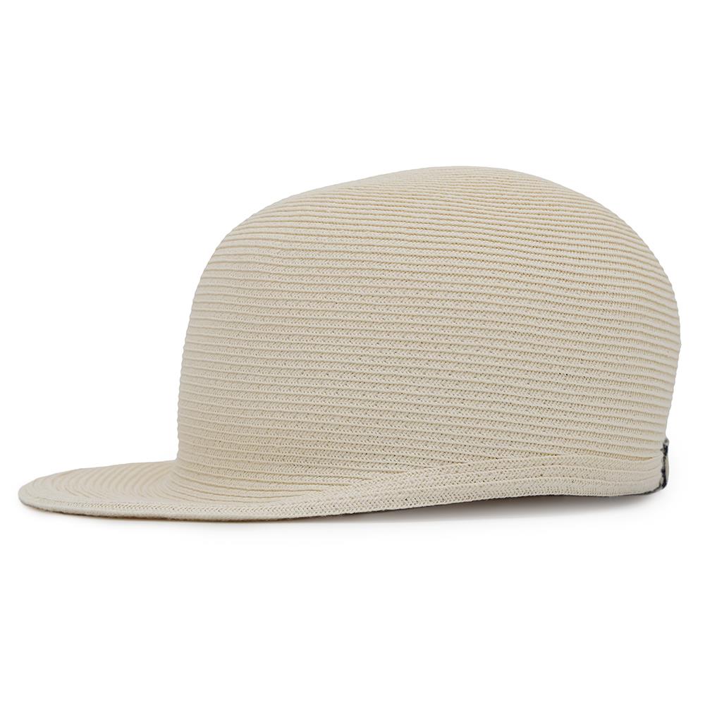 HERMES Emma Cap Size 57 Ivory Paper 81% Polyester 19%