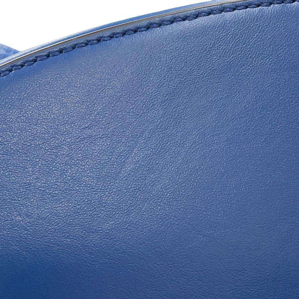 GUCCI GG Embossed Backpack Blue625770 Leather