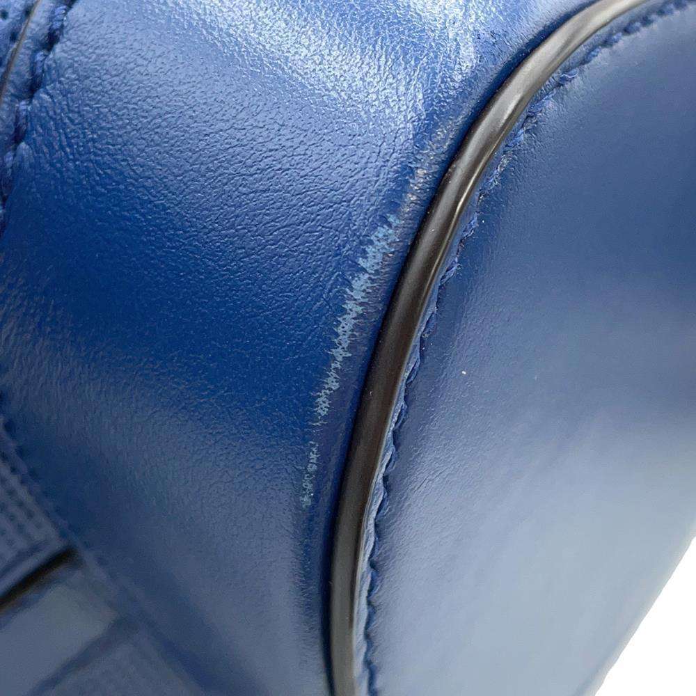 GUCCI GG Embossed Backpack Blue625770 Leather