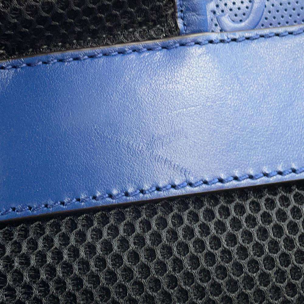 GUCCI GG Embossed Backpack Blue625770 Leather