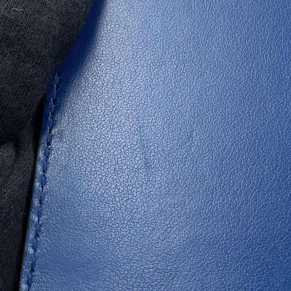 GUCCI GG Embossed Backpack Blue625770 Leather
