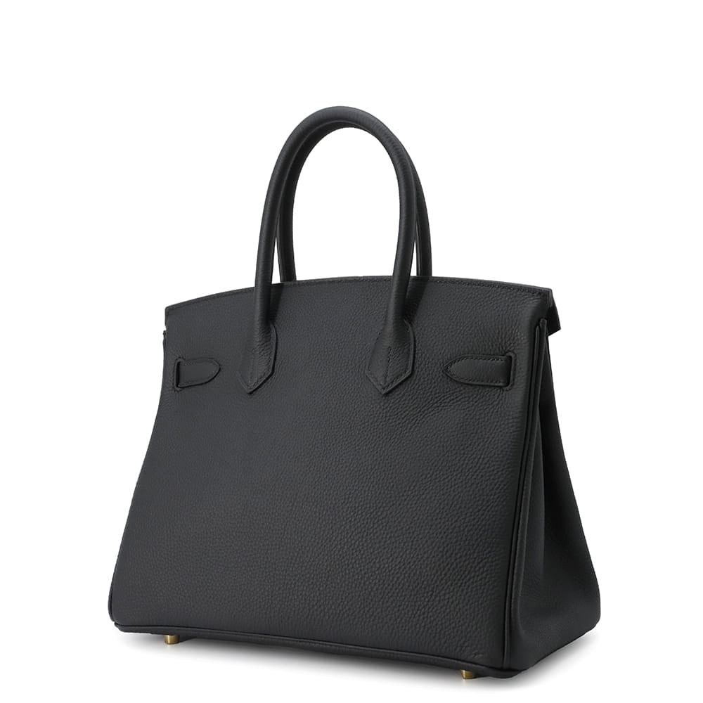 HERMES Birkin Black Togo Leather Size 30