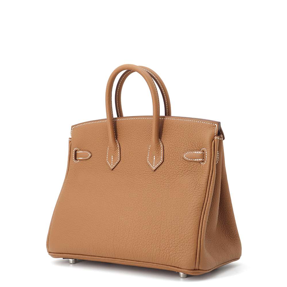 HERMES Birkin Gold Togo Leather Size 25