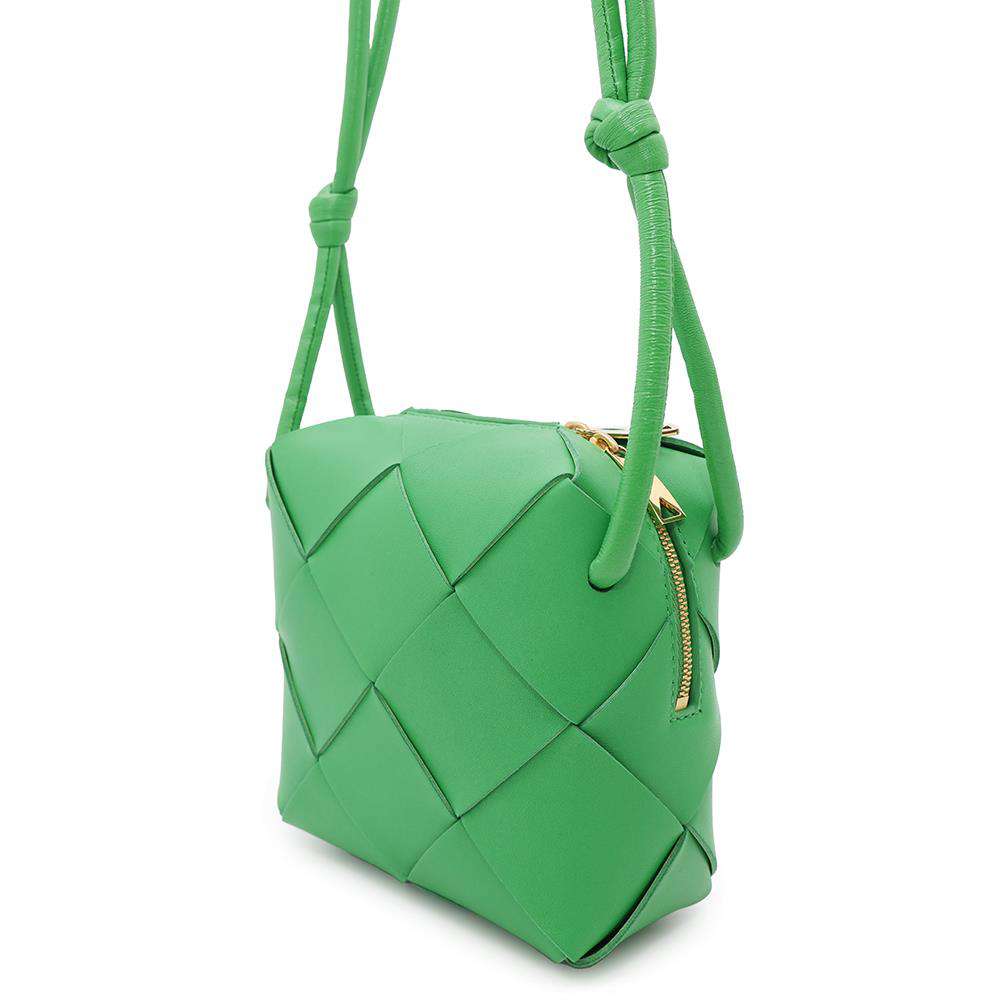 Bottega Veneta Mini Cassette Camera Bag Shoulder Bag Parakeet701915 Lambskin