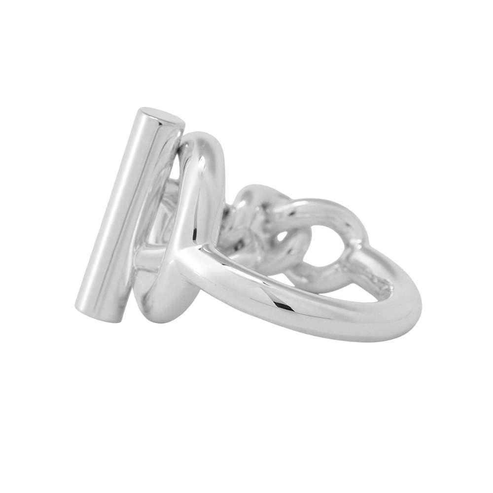 HERMES Ring Croisette Size GM/53/#13 SV925