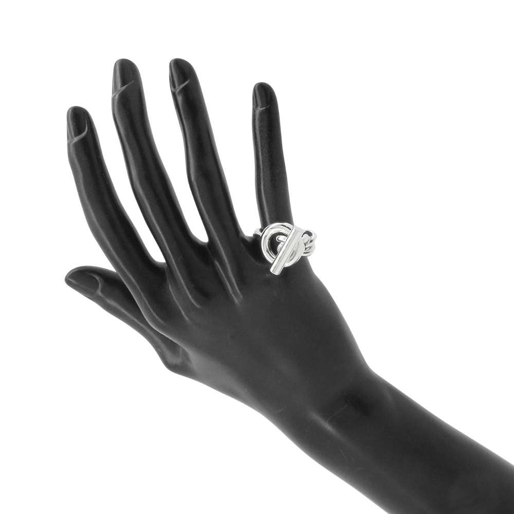 HERMES Ring Croisette Size GM/53/#13 SV925