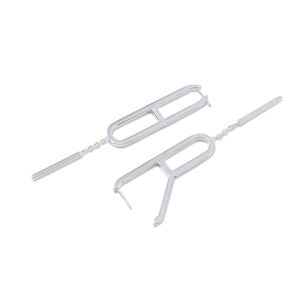 HERMES Ever Chaine d'Ancre Earrings SV925