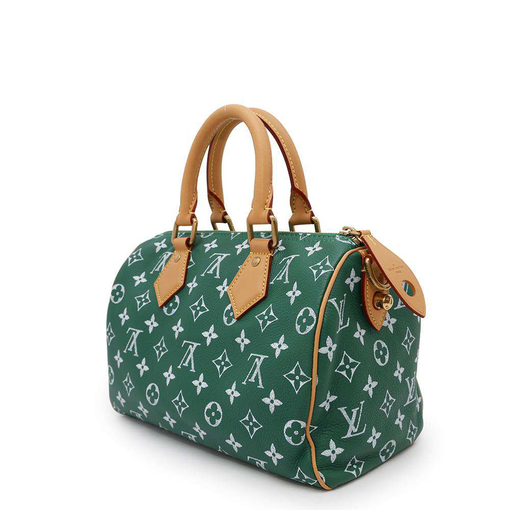 LOUIS VUITTON Speedy P9 Bandouliere VertM24423 Calf Leather Size 25