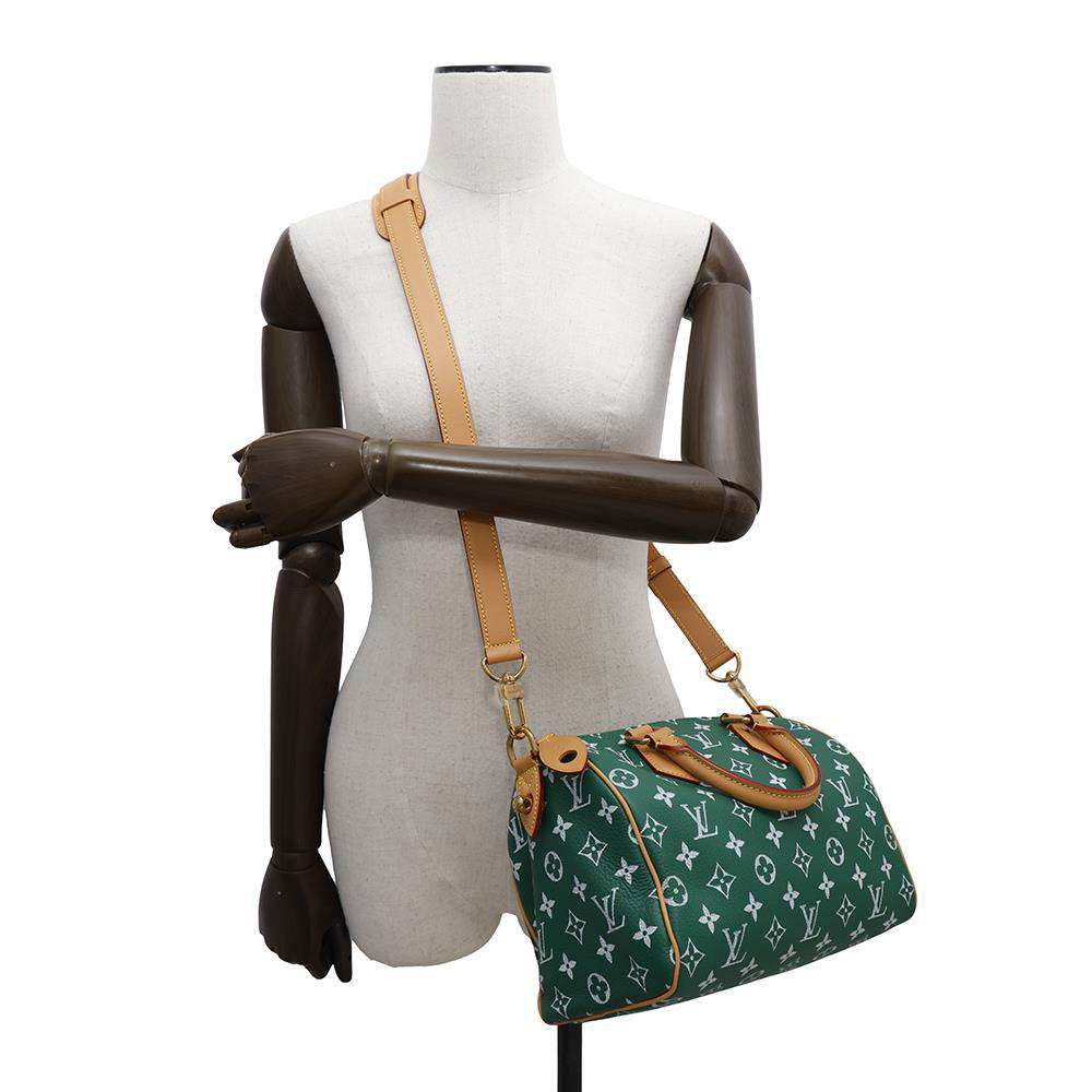 LOUIS VUITTON Speedy P9 Bandouliere VertM24423 Calf Leather Size 25