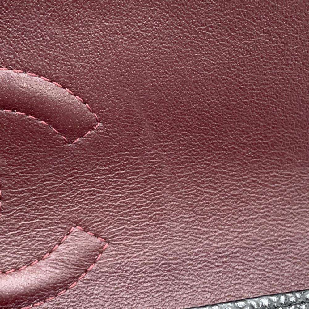 CHANEL Matelasse W flap ChainShoulder BlackA01112 Caviar Leather Size 25