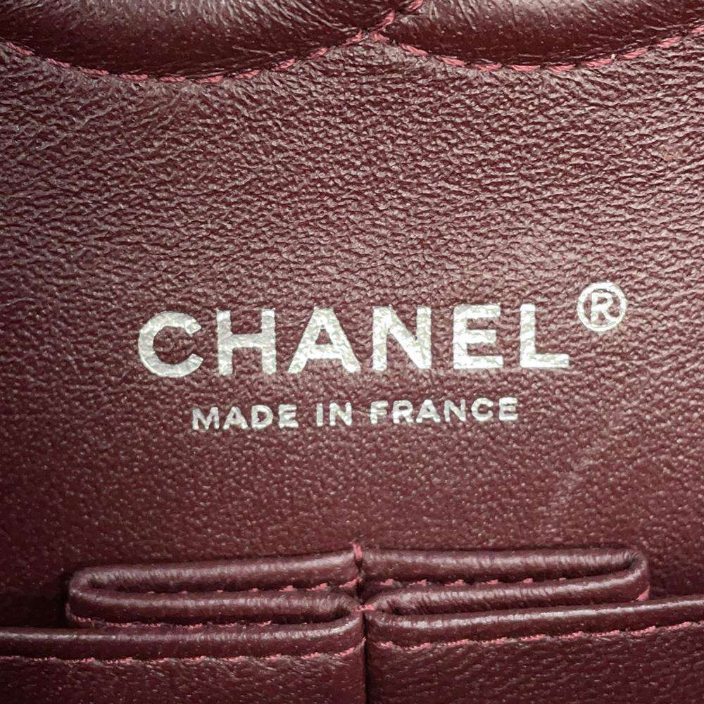 CHANEL Matelasse W flap ChainShoulder BlackA01112 Caviar Leather Size 25