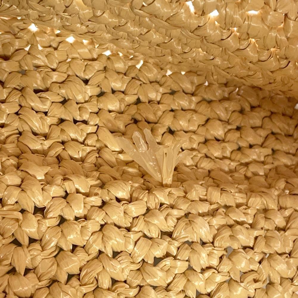 PRADA Small Crochet Tote Bag Beige1BG422 Raffia