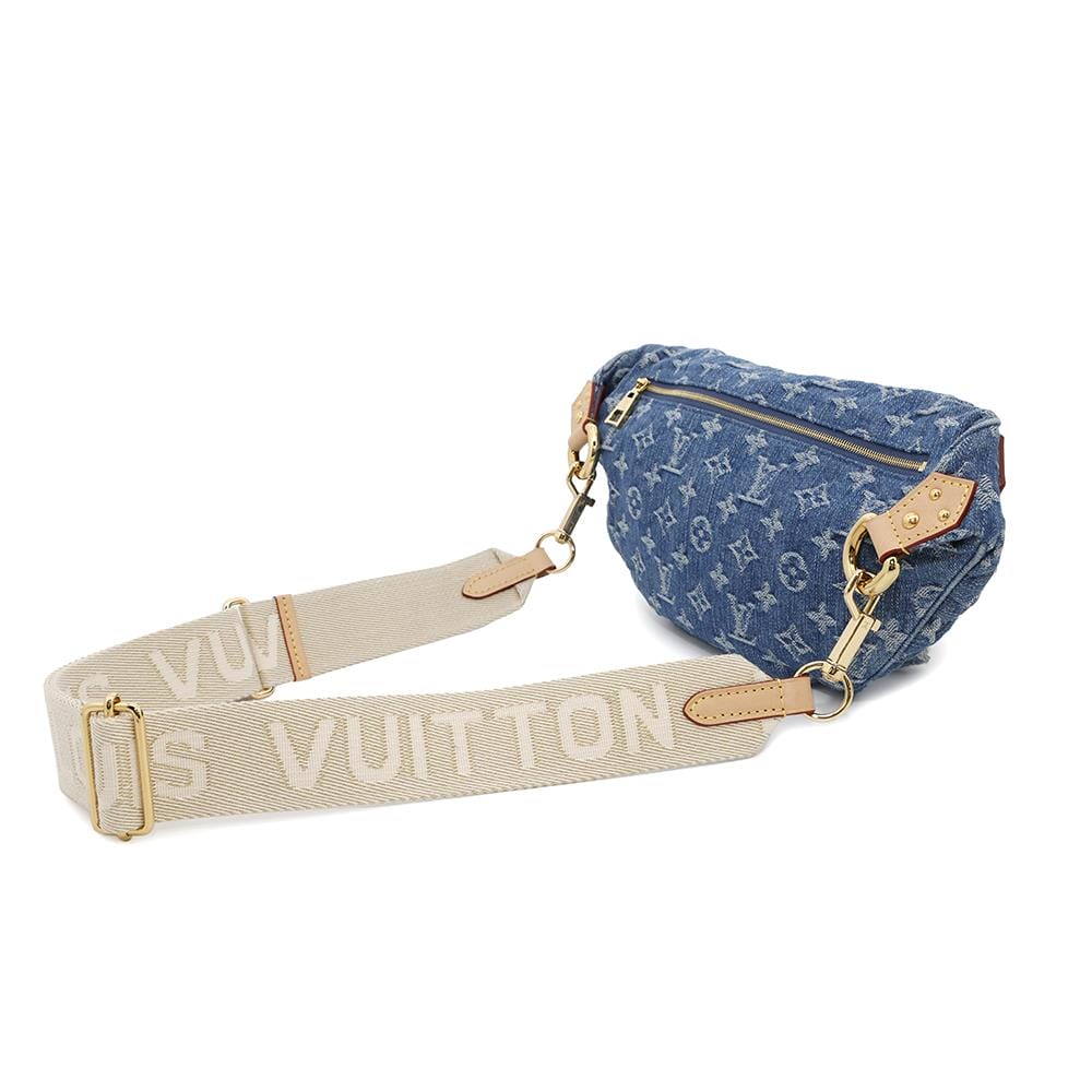 LOUIS VUITTON high rise Blue DenimM46837 Monogram Denim