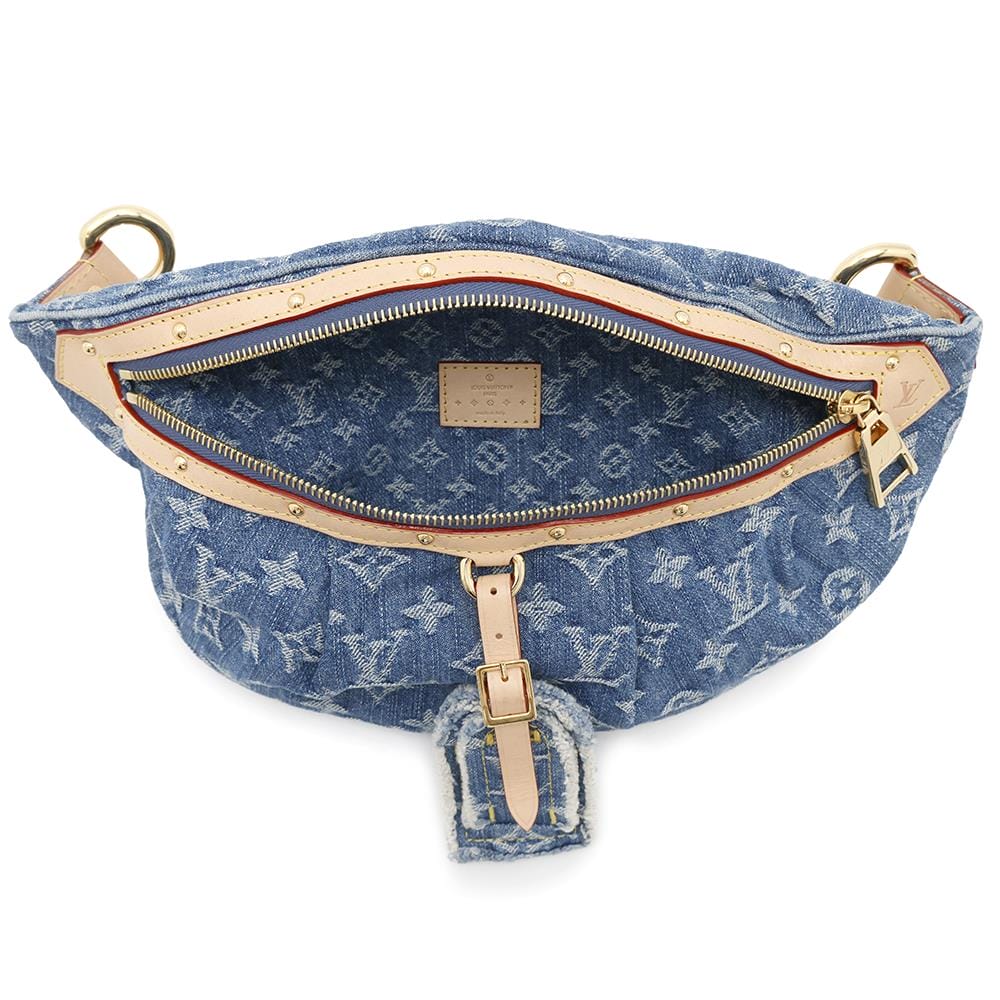 LOUIS VUITTON high rise Blue DenimM46837 Monogram Denim
