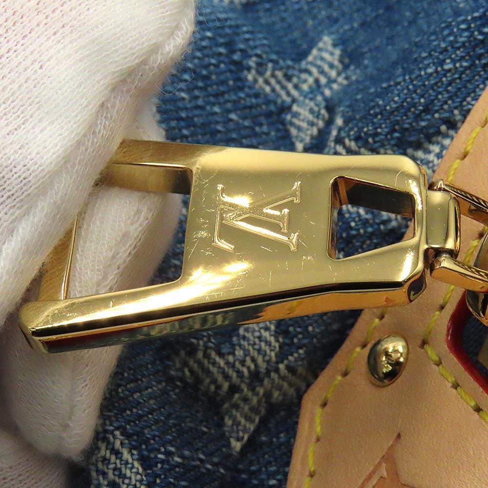 LOUIS VUITTON high rise Blue DenimM46837 Monogram Denim