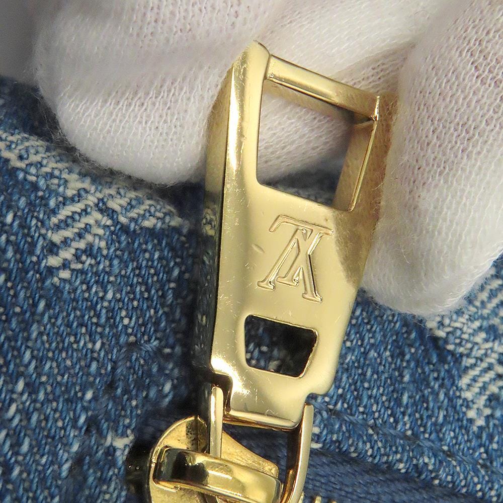 LOUIS VUITTON high rise Blue DenimM46837 Monogram Denim