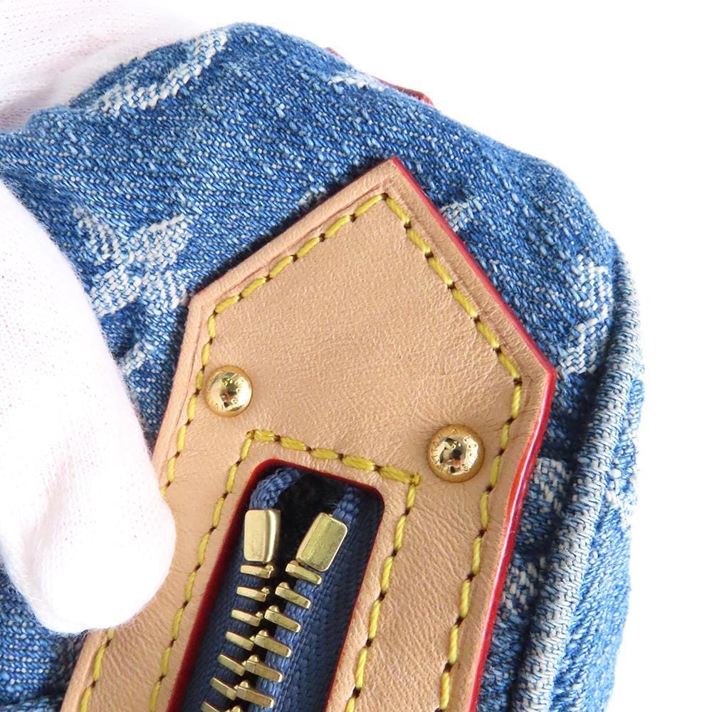 LOUIS VUITTON high rise Blue DenimM46837 Monogram Denim
