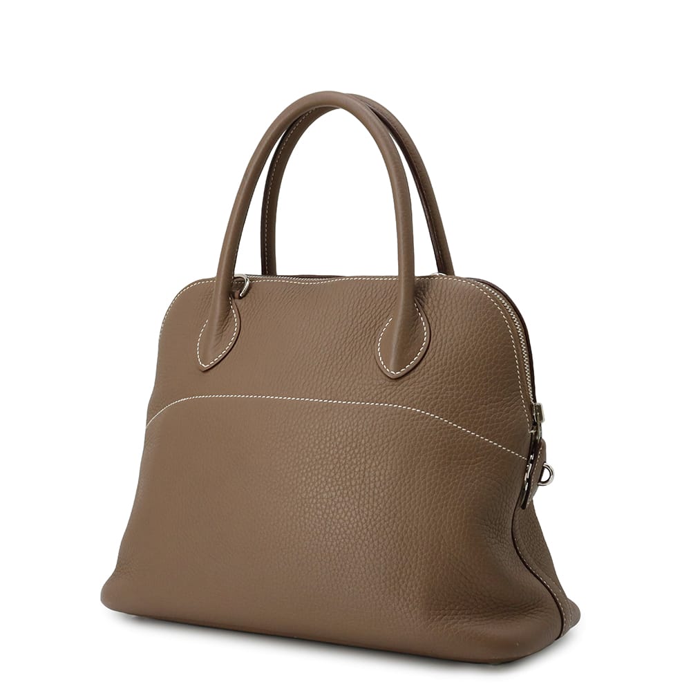 HERMES Bolide 31 Etoupe Taurillon Clemence Size 31