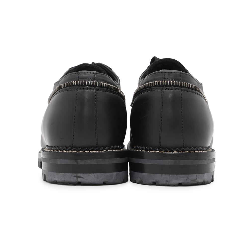 LOUIS VUITTON Tibetan line 2way lace-up boots Black Damier Infini Leather Fur Size 6 1/2