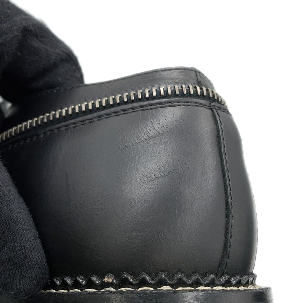LOUIS VUITTON Tibetan line 2way lace-up boots Black Damier Infini Leather Fur Size 6 1/2