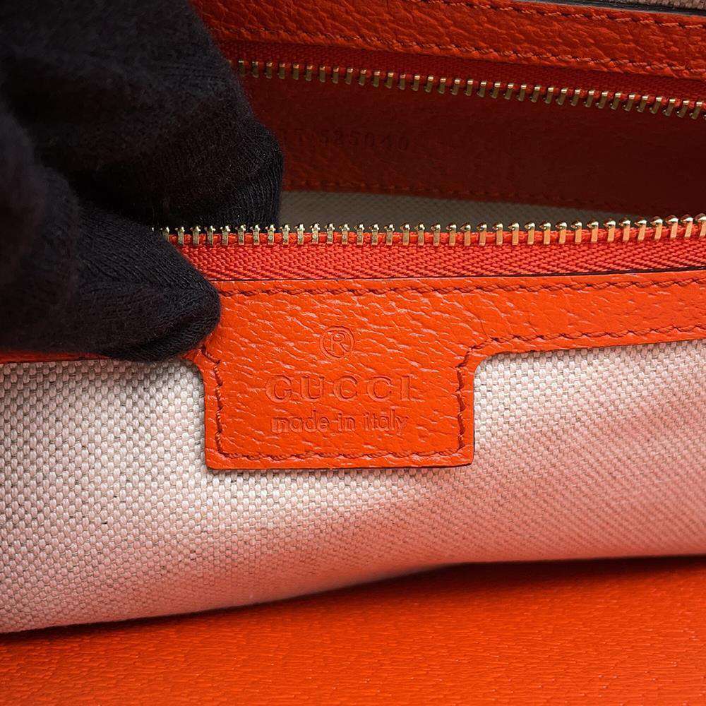 GUCCI GG Pattern Tote OKINAWA Yellow/Green/Orange631685 Raffia Leather