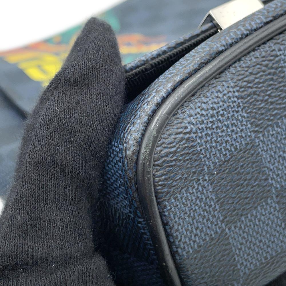 LOUIS VUITTON District NM Navy/NoirN50005 Damier Cobalt Canvas Size PM